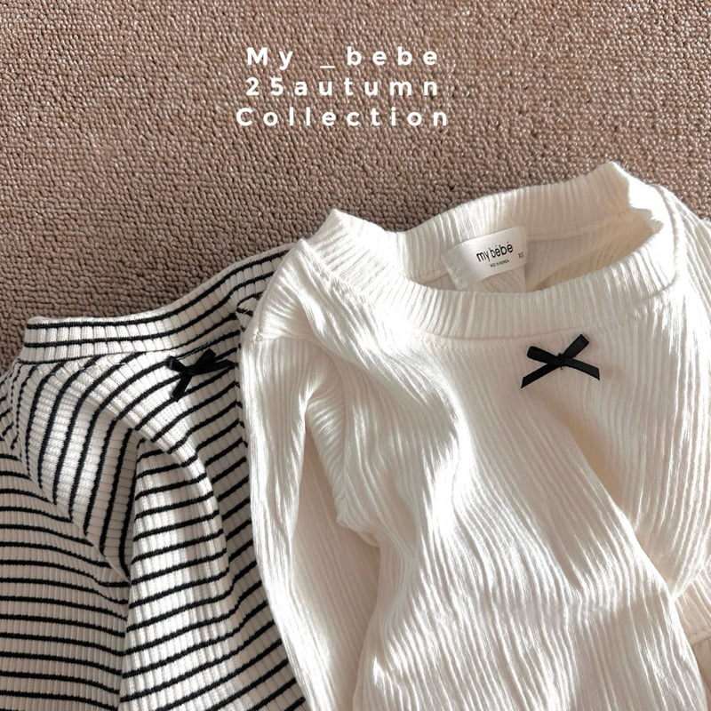 My Bebe - Korean Baby Fashion - #babylifestyle - 2-Layer Lace Tee - 12