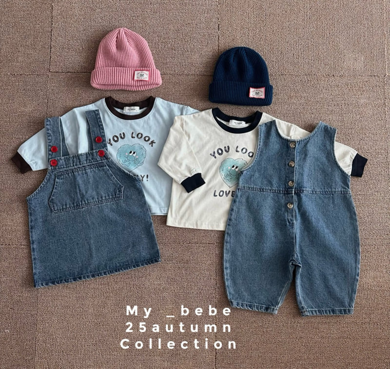 My Bebe - Korean Baby Fashion - #babylifestyle - Heart Single Tee - 11