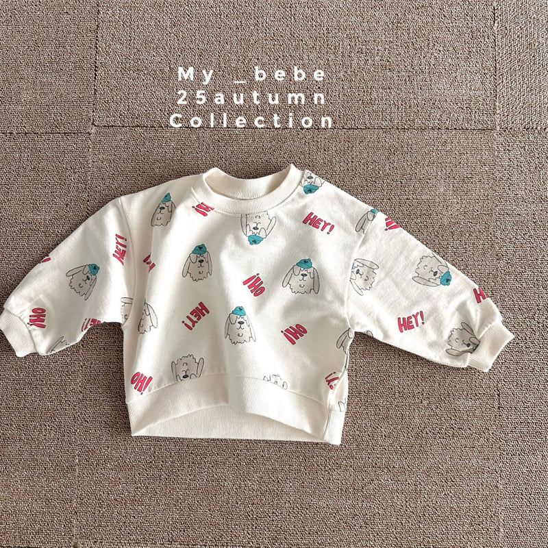 My Bebe - Korean Baby Fashion - #babylifestyle - Unbalanced Autumn Sweatshirt - 6