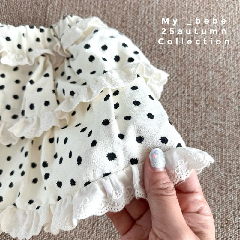 My Bebe - Korean Baby Fashion - #babylifestyle - 3-Tier Skirt - 5