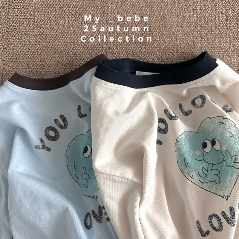My Bebe - Korean Baby Fashion - #babyoninstagram - Heart Single Tee - 12