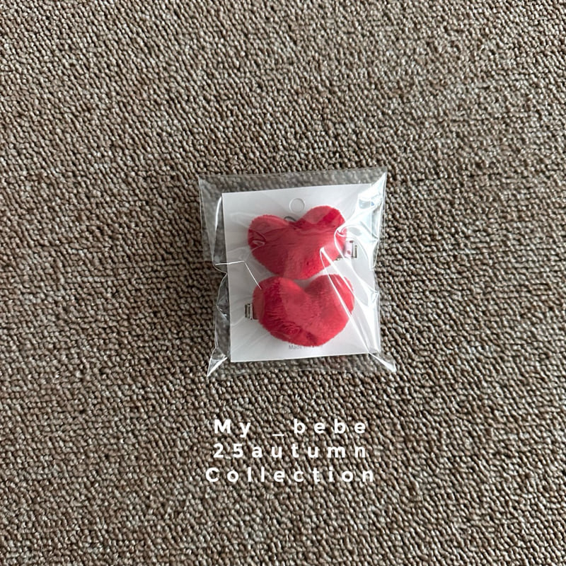 My Bebe - Korean Baby Fashion - #babyoninstagram - Heart Hair Clip