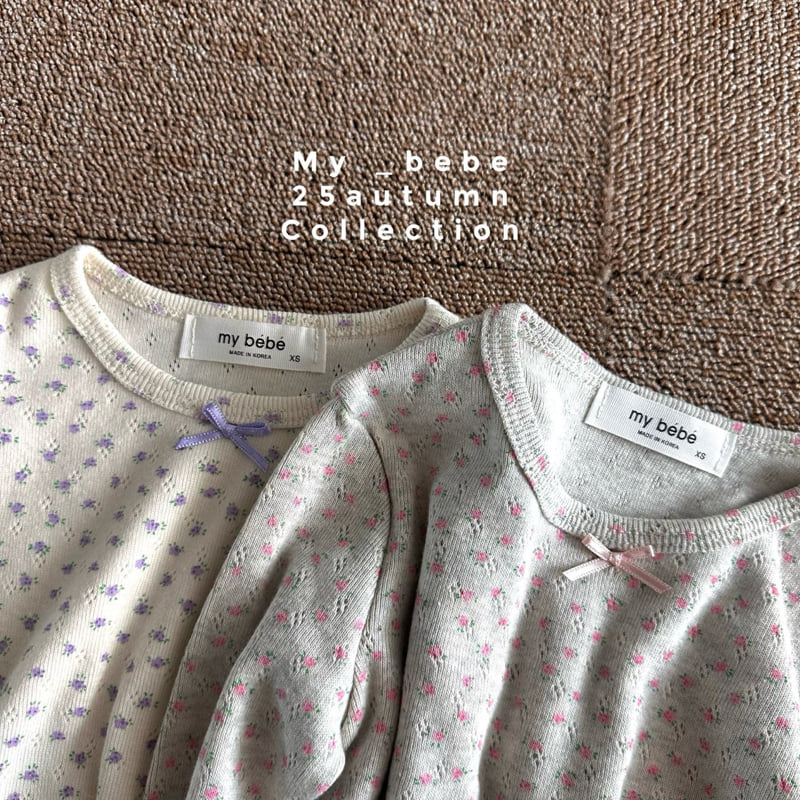 My Bebe - Korean Baby Fashion - #babyootd - Flower Pajamas - 12