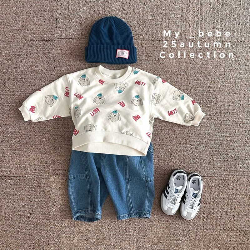 My Bebe - Korean Baby Fashion - #babyootd - Unbalanced Autumn Sweatshirt - 8