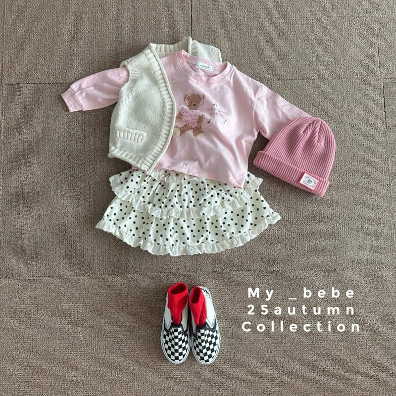 My Bebe - Korean Baby Fashion - #babyootd - 3-Tier Skirt - 7