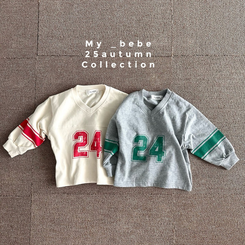 My Bebe - Korean Baby Fashion - #babyootd - 24 V-Neck Tee - 3