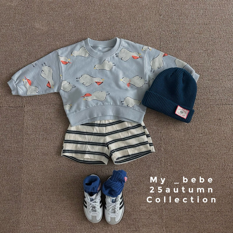 My Bebe - Korean Baby Fashion - #babyoutfit - Unbalanced Autumn Sweatshirt - 10