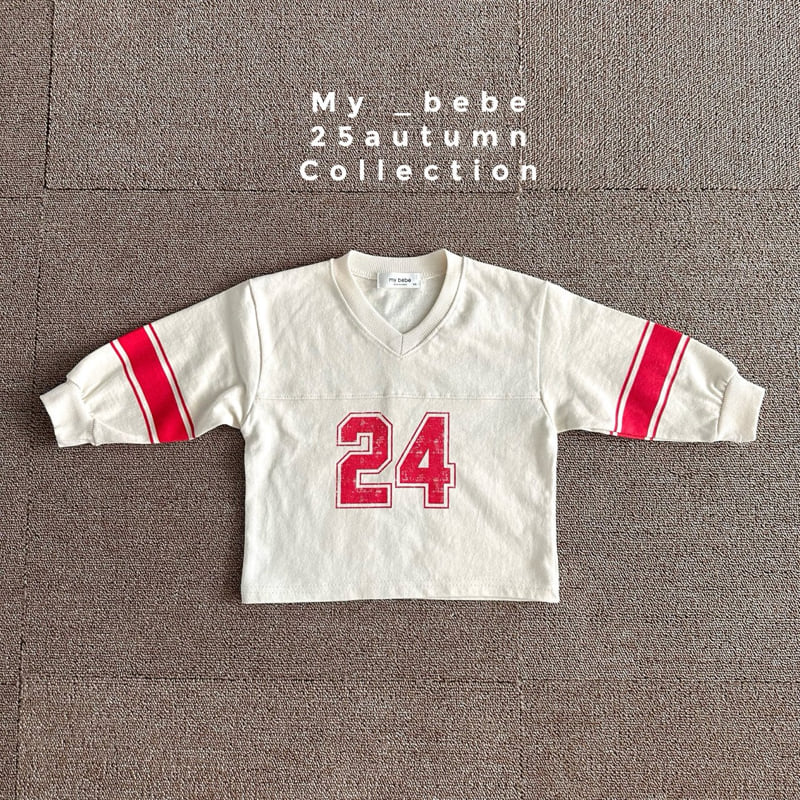 My Bebe - Korean Baby Fashion - #babyoutfit - 24 V-Neck Tee - 5