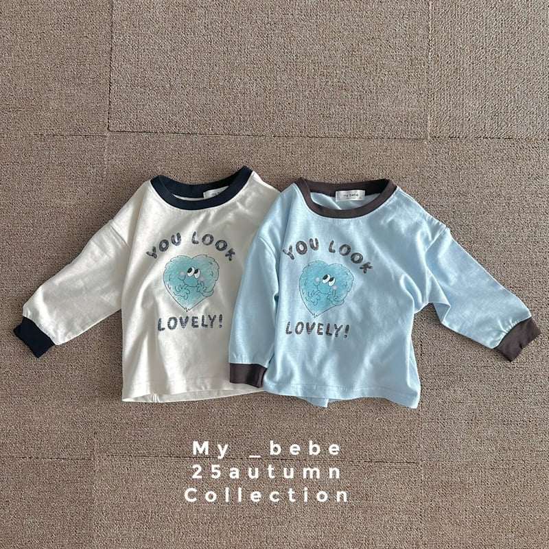 My Bebe - Korean Baby Fashion - #babywear - Heart Single Tee