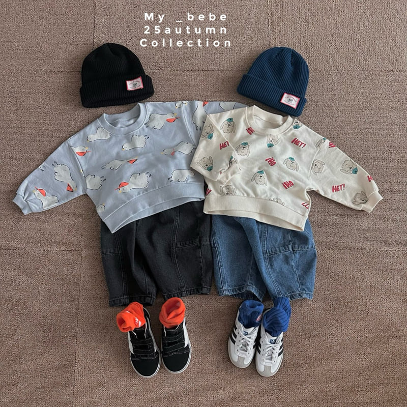 My Bebe - Korean Baby Fashion - #babywear - Unbalanced Autumn Sweatshirt - 11