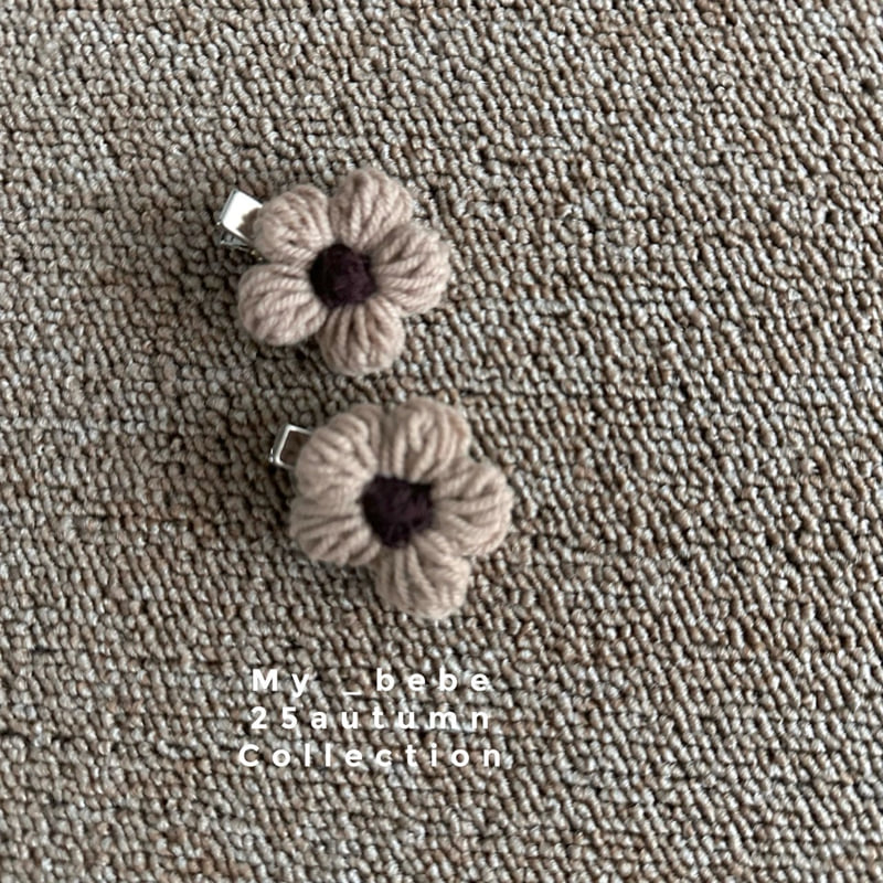 My Bebe - Korean Baby Fashion - #onlinebabyboutique - Handmade Flower Hair Clip - 2