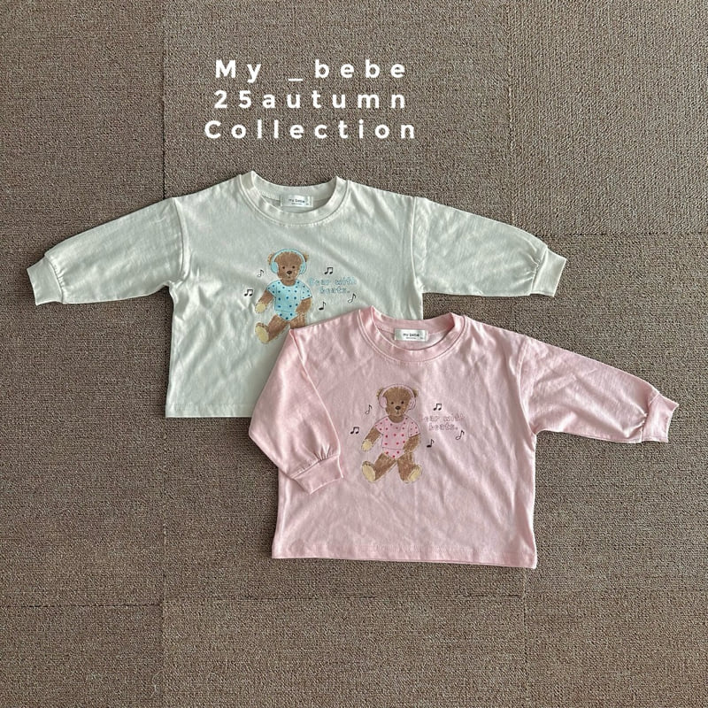 My Bebe - Korean Baby Fashion - #onlinebabyboutique - Music Bear Tee