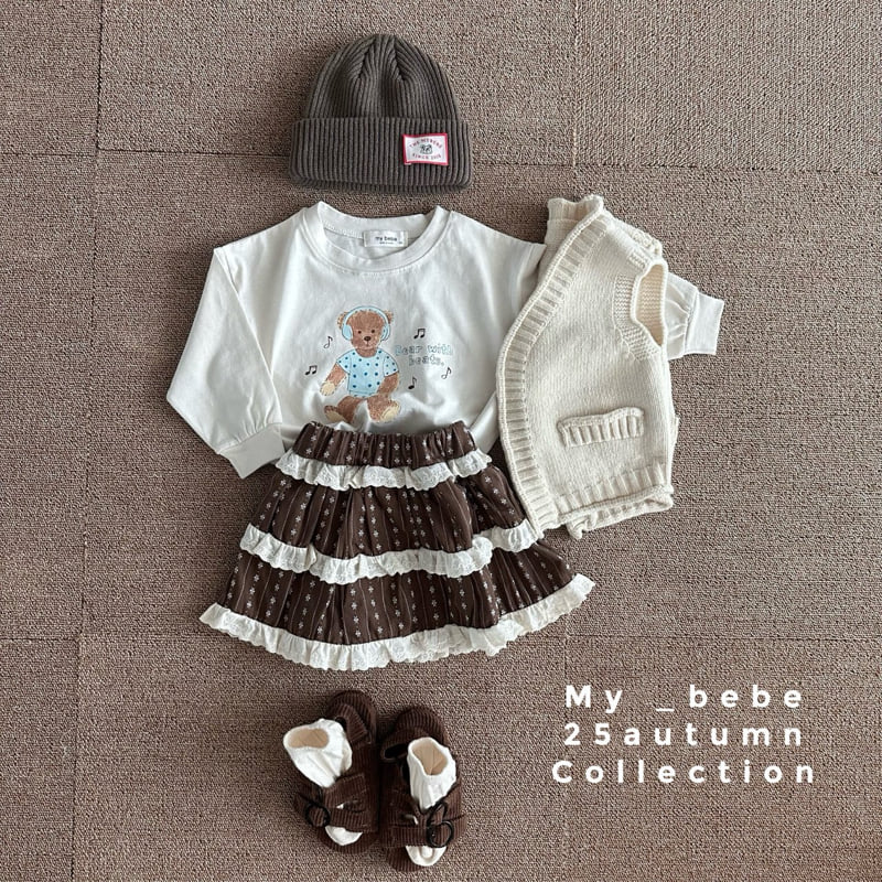 My Bebe - Korean Baby Fashion - #onlinebabyboutique - 3-Tier Skirt - 11