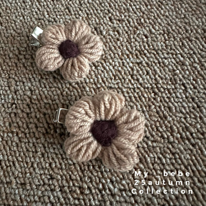 My Bebe - Korean Baby Fashion - #onlinebabyshop - Handmade Flower Hair Clip - 3