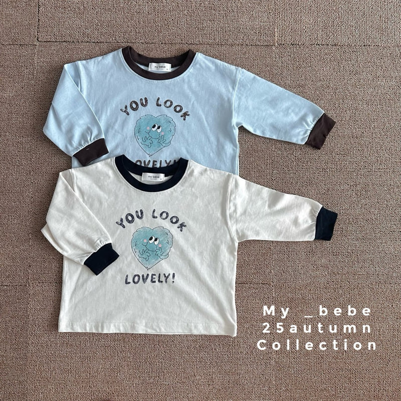 My Bebe - Korean Baby Fashion - #onlinebabyshop - Heart Single Tee - 3
