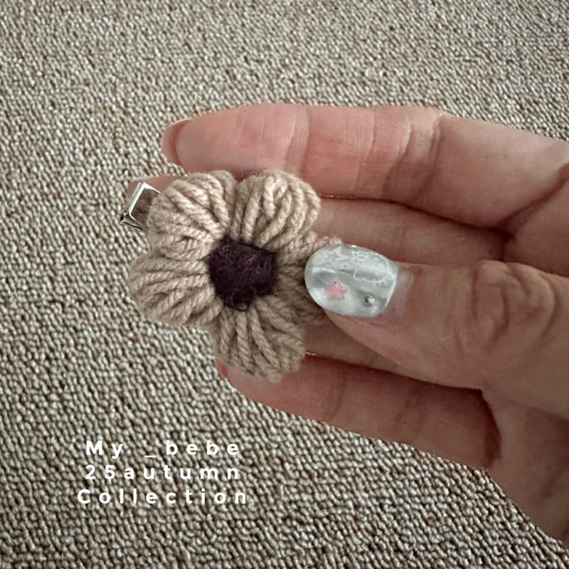 My Bebe - Korean Baby Fashion - #onlinebabyshop - Handmade Flower Hair Clip - 4