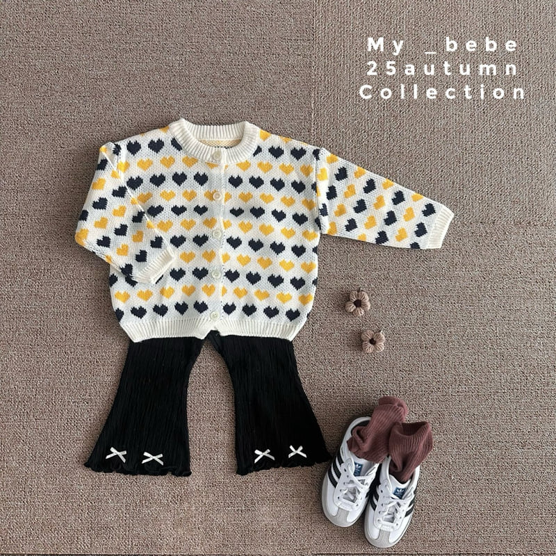 My Bebe - Korean Baby Fashion - #smilingbaby - Ribbed Bootcut Pants - 12