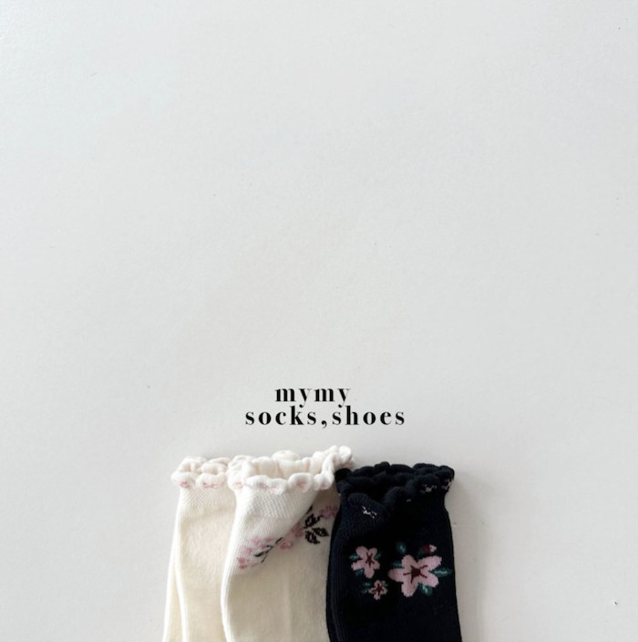 My Socks - Korean Children Fashion - #toddlerclothing - Plum Bean Set - 6