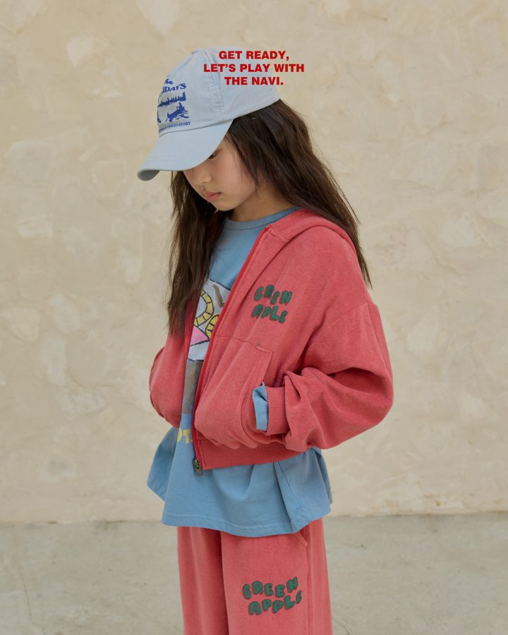 Navi - Korean Children Fashion - #kidzfashiontrend - Apple Hoodie Zip-Up - 4