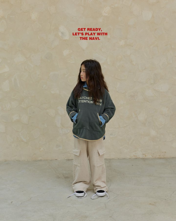 Navi - Korean Children Fashion - #childofig - Catch Hoodie Tee - 7