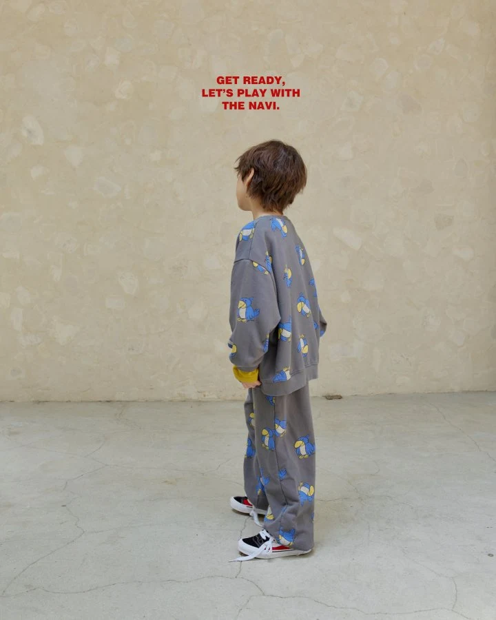 Navi - Korean Children Fashion - #childofig - Bird Sweatshirt - 5