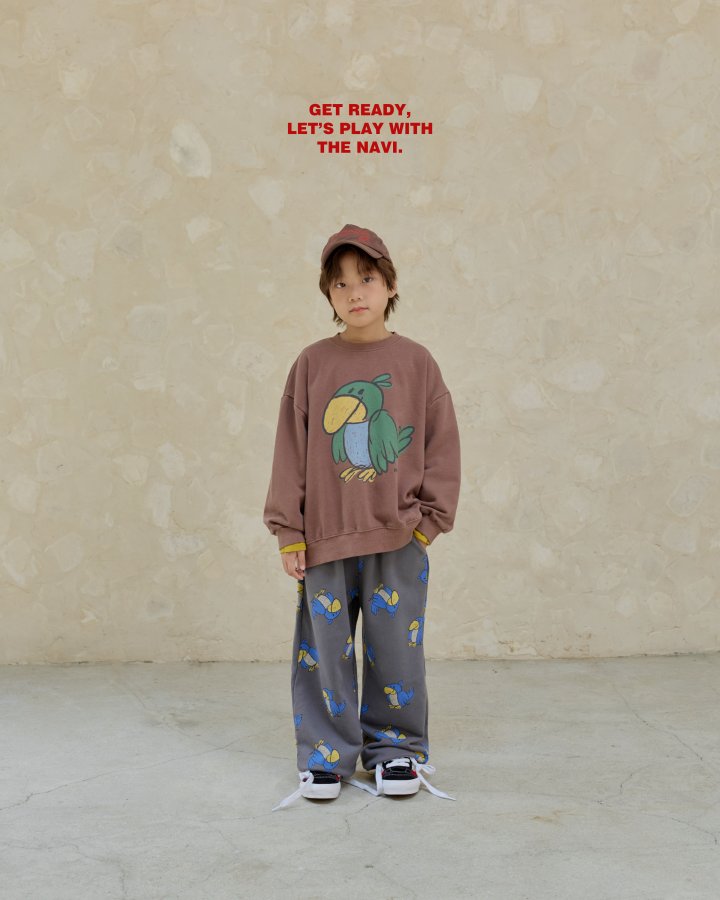 Navi - Korean Children Fashion - #childrensboutique - Bird Pants - 2