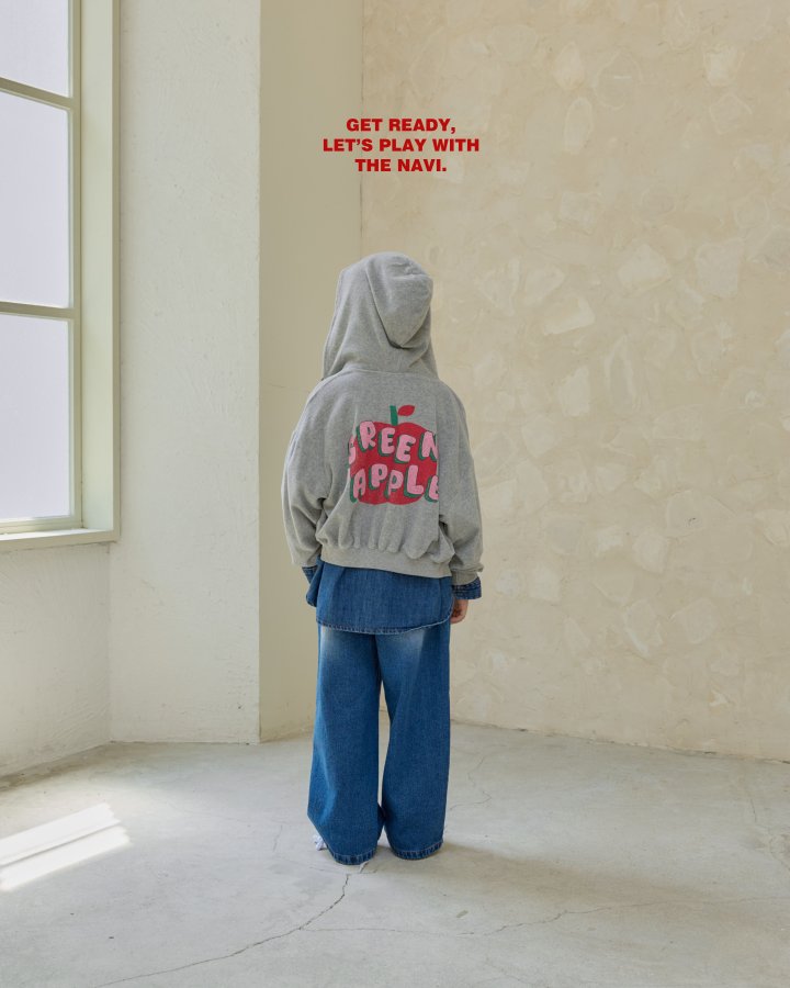 Navi - Korean Children Fashion - #childrensboutique - Apple Hoodie Zip-Up - 11