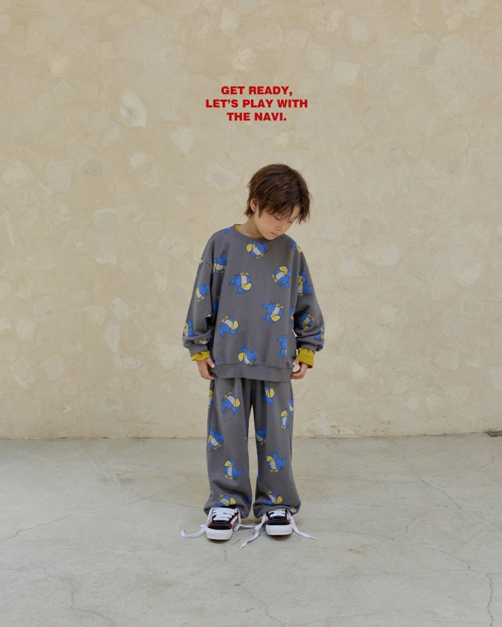 Navi - Korean Children Fashion - #childrensboutique - Bird Sweatshirt - 6