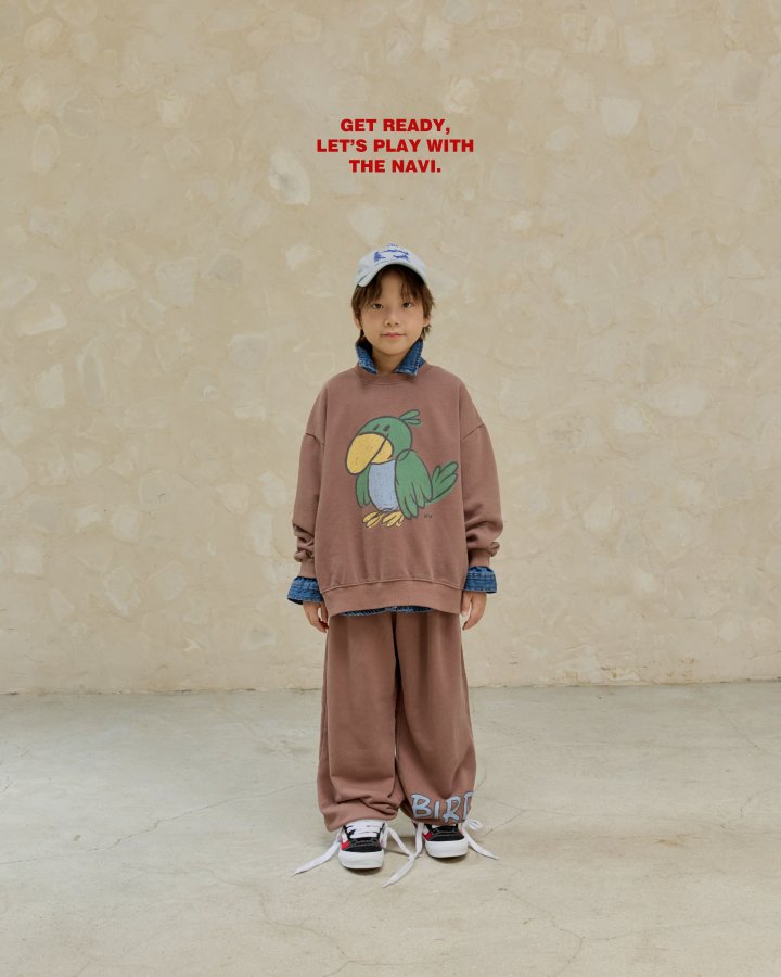 Navi - Korean Children Fashion - #designkidswear - Parrot Sweatshirt - 2