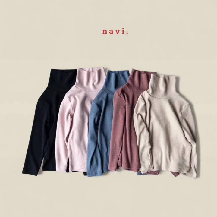Navi - Korean Children Fashion - #designkidswear - Mild Turtleneck Tee