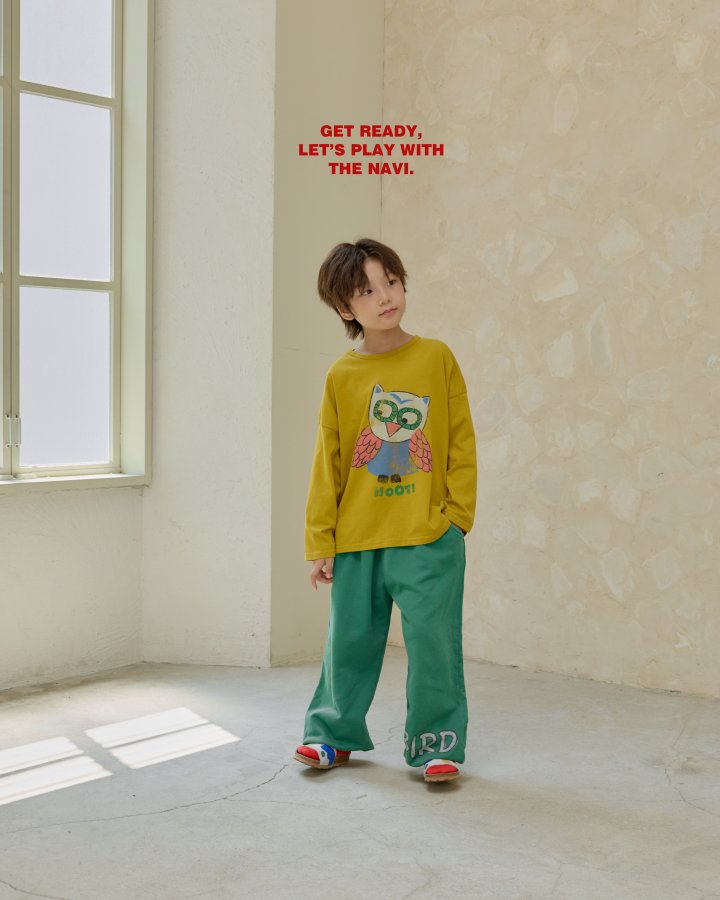 Navi - Korean Children Fashion - #designkidswear - Owl Tee - 6