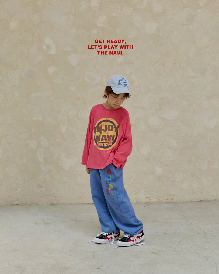 Navi - Korean Children Fashion - #childrensboutique - Circle Tee - 4