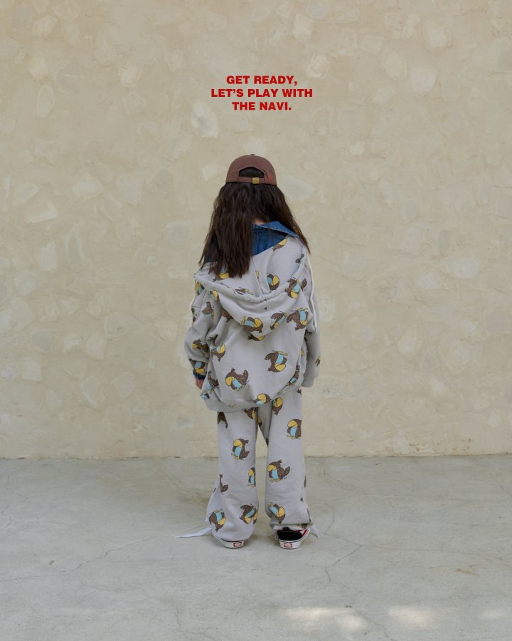 Navi - Korean Children Fashion - #discoveringself - Bird Hoodie Zip-Up - 5