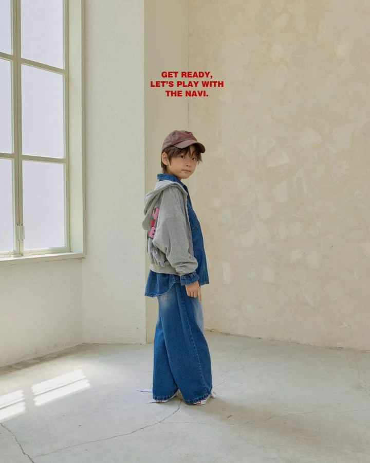 Navi - Korean Children Fashion - #discoveringself - Woody Denim Shirt - 10