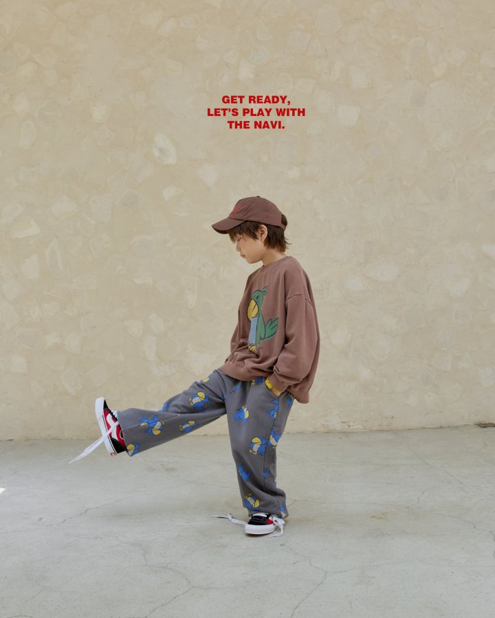 Navi - Korean Children Fashion - #designkidswear - Bird Pants - 4