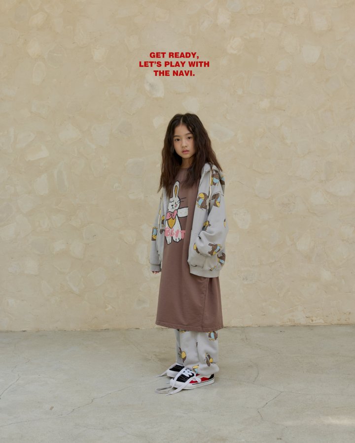 Navi - Korean Children Fashion - #fashionkids - Bird Hoodie Zip-Up - 6