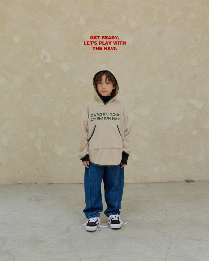Navi - Korean Children Fashion - #kidsshorts - Catch Hoodie Tee - 12