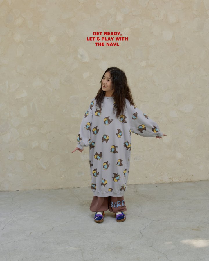 Navi - Korean Children Fashion - #kidsshorts - Bird One-piece - 3
