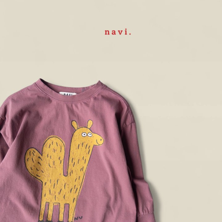 Navi - Korean Children Fashion - #kidsstore - Camel Long Tee - 11