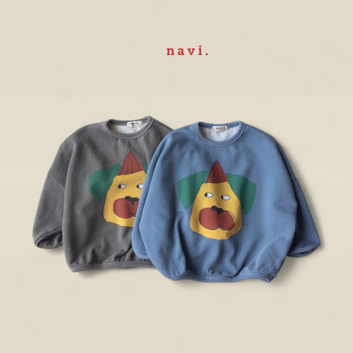 Navi - Korean Children Fashion - #kidsstore - Pug Sweatshirt