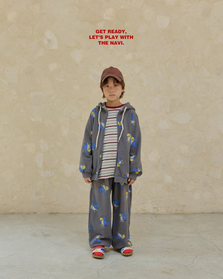 Navi - Korean Children Fashion - #kidzfashiontrend - Bird Hoodie Zip-Up - 9