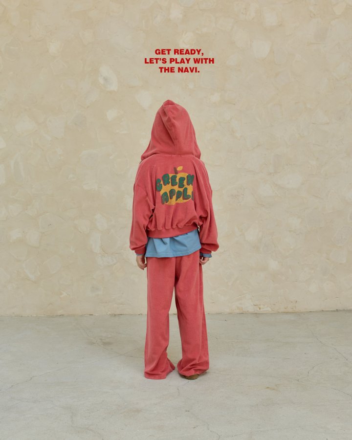 Navi - Korean Children Fashion - #littlefashionista - Apple Hoodie Zip-Up - 5