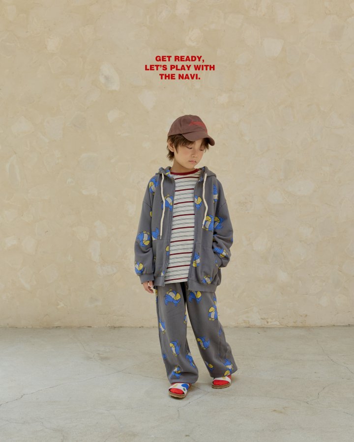 Navi - Korean Children Fashion - #magicofchildhood - Bird Hoodie Zip-Up - 12