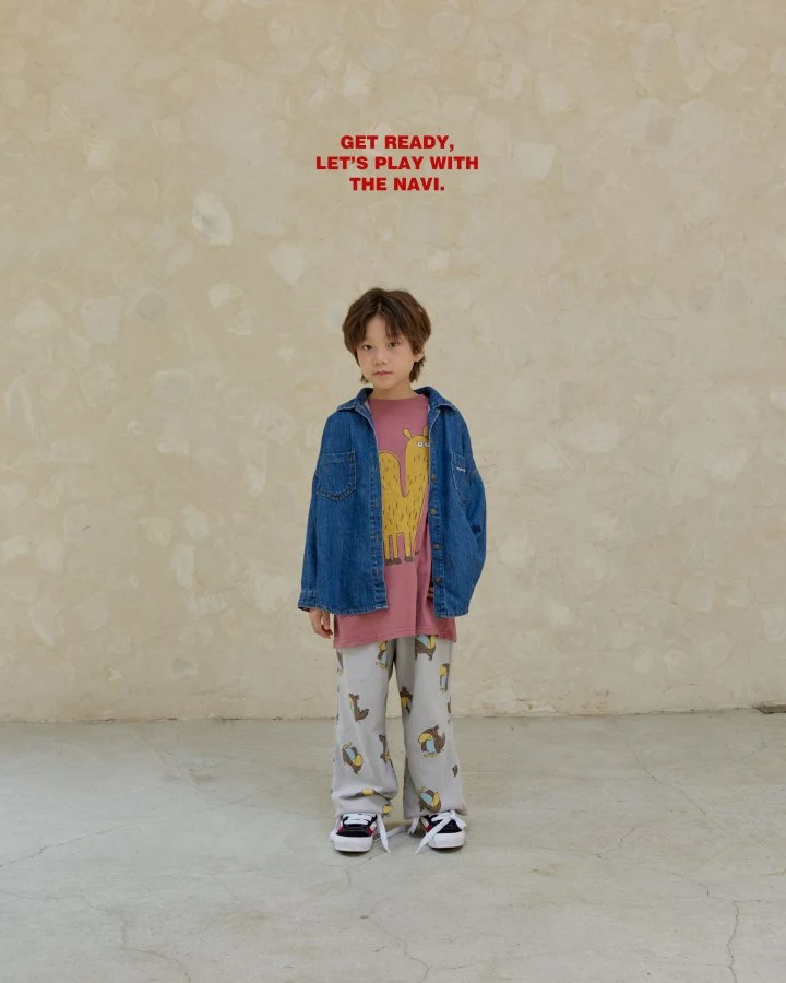 Navi - Korean Children Fashion - #minifashionista - Woody Denim Shirt - 2