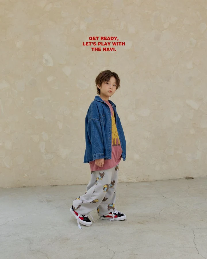 Navi - Korean Children Fashion - #prettylittlegirls - Woody Denim Shirt - 3