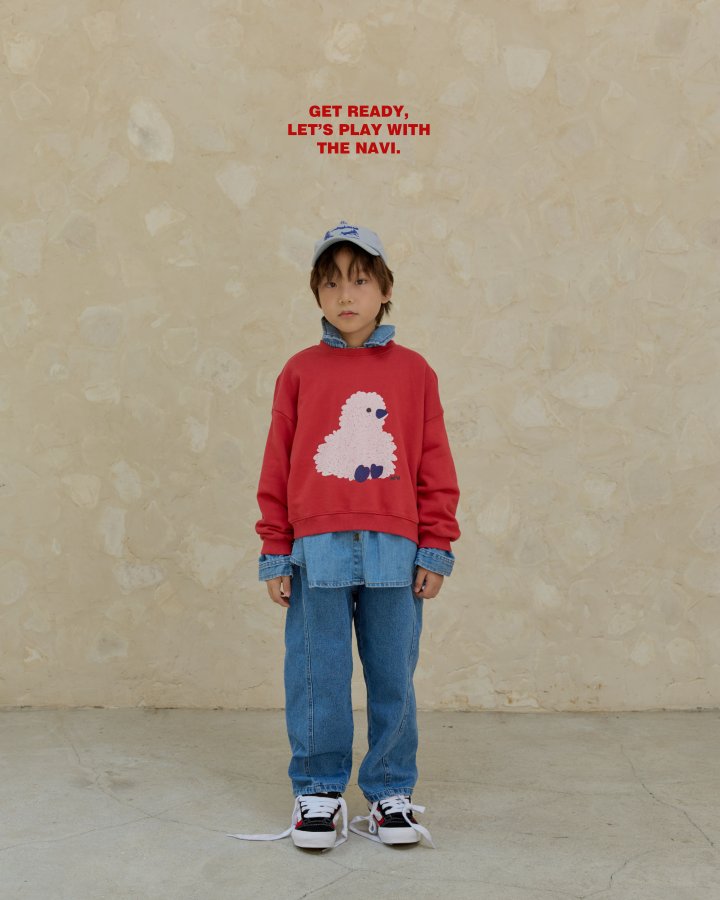 Navi - Korean Children Fashion - #prettylittlegirls - Chick Sweatshirt - 2