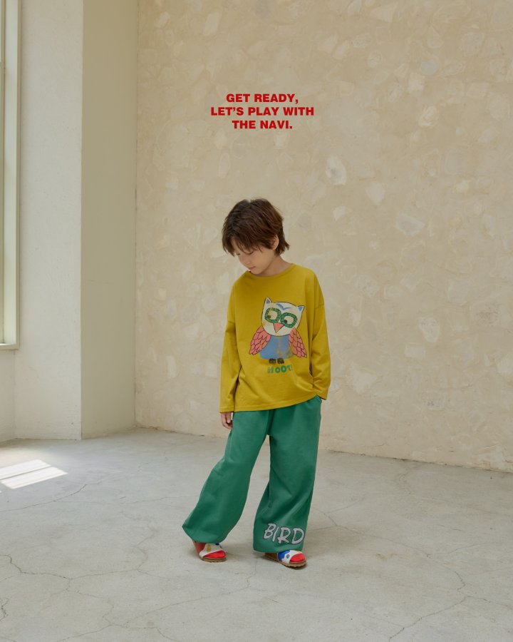 Navi - Korean Children Fashion - #stylishchildhood - Owl Tee - 3