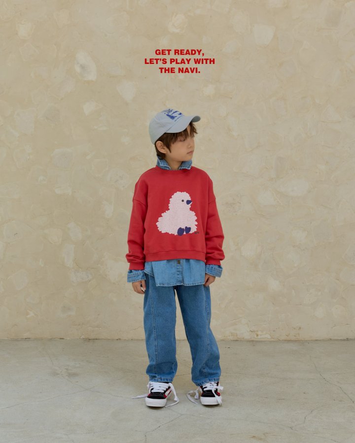Navi - Korean Children Fashion - #todddlerfashion - Chick Sweatshirt - 3