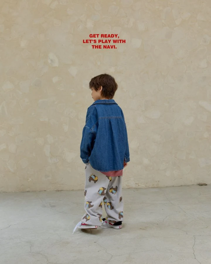 Navi - Korean Children Fashion - #toddlerclothing - Woody Denim Shirt - 5