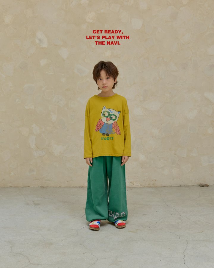 Navi - Korean Children Fashion - #toddlerclothing - Owl Tee - 2
